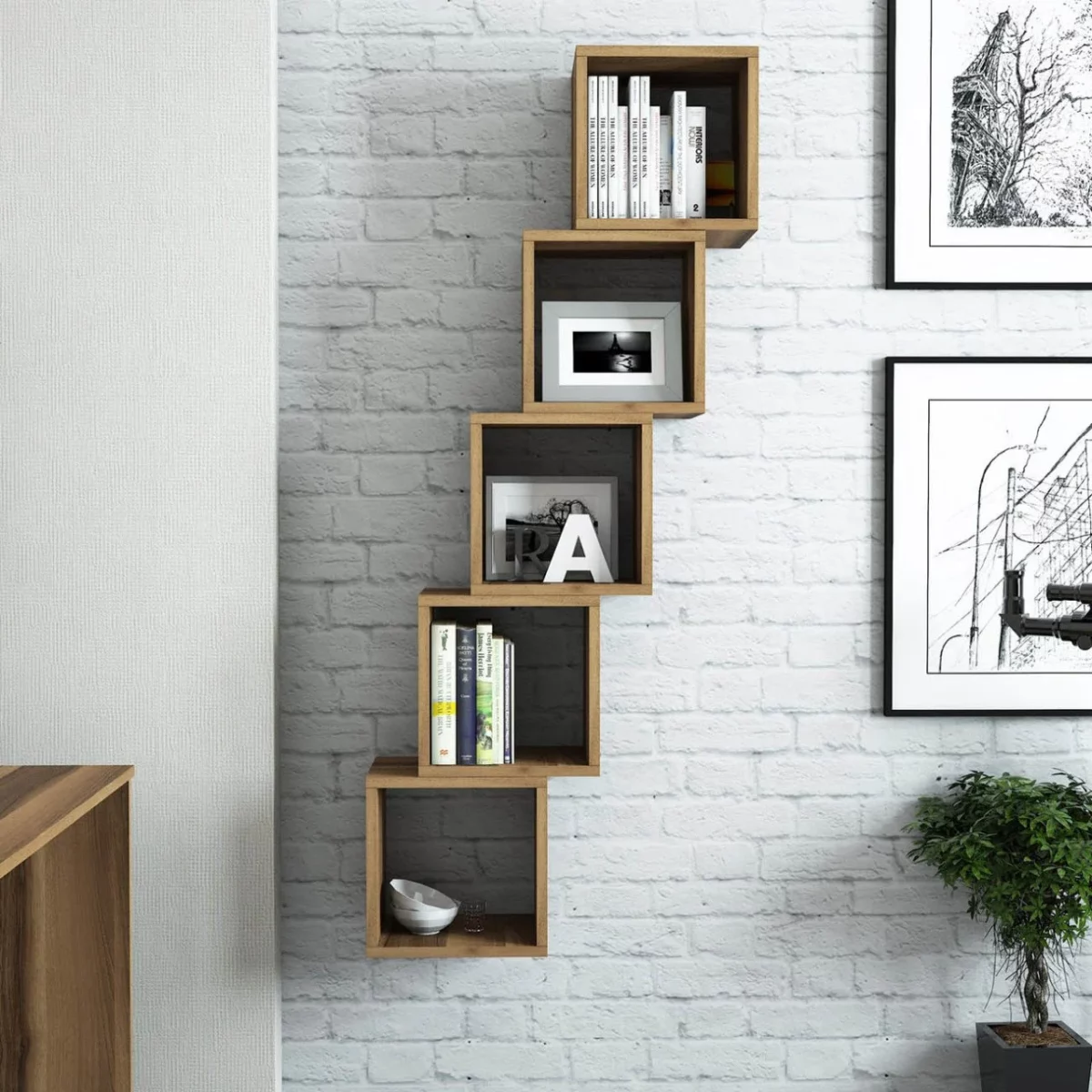 رفوف حائط موديل Box - Image 3